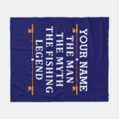 Het Man de Mmythe de Geviste Legend personaliseerd Fleece Deken (Voorkant (Horizontaal))