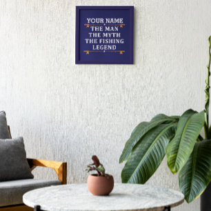 Het Man de Mmythe de Geviste Legend personaliseerd Foto Afdruk