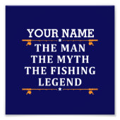 Het Man de Mmythe de Geviste Legend personaliseerd Foto Afdruk (Voorkant)