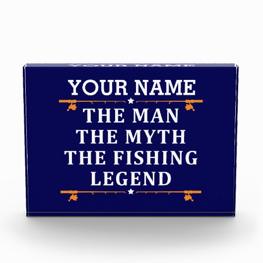 Het Man de Mmythe de Geviste Legend personaliseerd Fotoblokken (Voorkant)