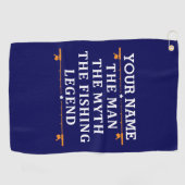 Het Man de Mmythe de Geviste Legend personaliseerd Golfhanddoek (Horizontaal)