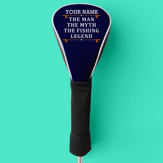 Het Man de Mmythe de Geviste Legend personaliseerd Golfheadcover