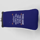 Het Man de Mmythe de Geviste Legend personaliseerd Golfheadcover (Voorkant)