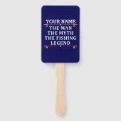 Het Man de Mmythe de Geviste Legend personaliseerd Handwaaier (Achterkant)