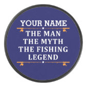 Het Man de Mmythe de Geviste Legend personaliseerd Hockey Puck (Voorkant)