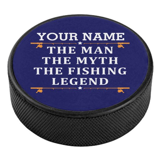 Het Man de Mmythe de Geviste Legend personaliseerd Hockey Puck (3/4)