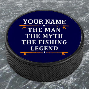 Het Man de Mmythe de Geviste Legend personaliseerd Hockey Puck