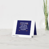 Het Man de Mmythe de Geviste Legend personaliseerd Kaart (Achterkant)