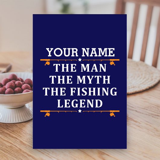 Het Man de Mmythe de Geviste Legend personaliseerd Kaart