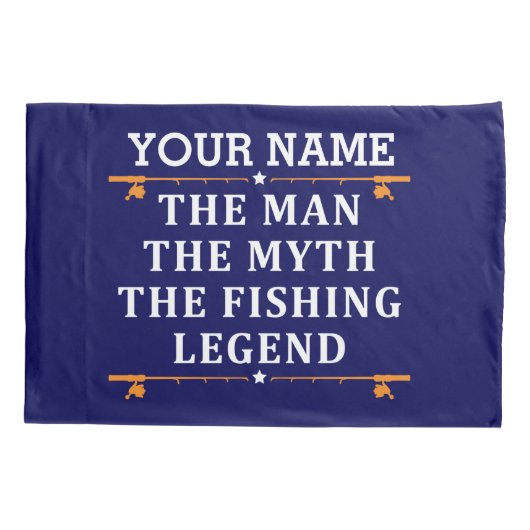 Het Man de Mmythe de Geviste Legend personaliseerd Kussensloop (Achterkant)