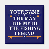 Het Man de Mmythe de Geviste Legend personaliseerd Magneet (Voorkant)