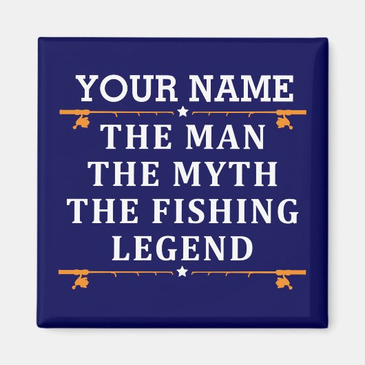 Het Man de Mmythe de Geviste Legend personaliseerd Magneet (Voorkant)