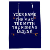 Het Man de Mmythe de Geviste Legend personaliseerd Medium Cadeauzakje (Achterkant)