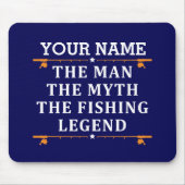 Het Man de Mmythe de Geviste Legend personaliseerd Muismat (Voorkant)