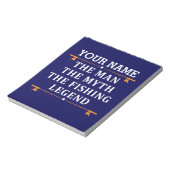 Het Man de Mmythe de Geviste Legend personaliseerd Notitieblok (Linkerzijde)