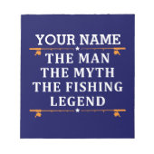 Het Man de Mmythe de Geviste Legend personaliseerd Notitieblok (Voorkant)