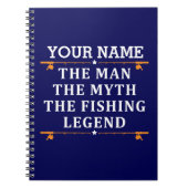 Het Man de Mmythe de Geviste Legend personaliseerd Notitieboek (Voorkant)