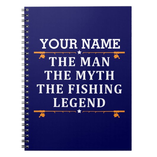 Het Man de Mmythe de Geviste Legend personaliseerd Notitieboek (Voorkant)