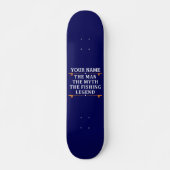 Het Man de Mmythe de Geviste Legend personaliseerd Persoonlijk Skateboard (Voorkant)