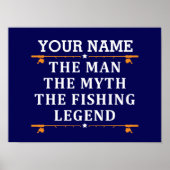 Het Man de Mmythe de Geviste Legend personaliseerd Poster (Voorkant)