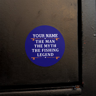 Het Man de Mmythe de Geviste Legend personaliseerd Ronde Sticker