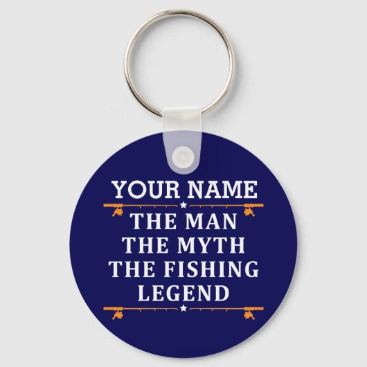 Het Man de Mmythe de Geviste Legend personaliseerd Sleutelhanger (Voorkant)