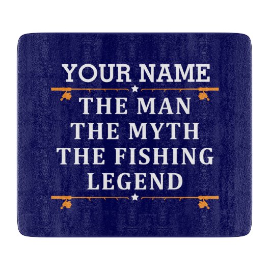 Het Man de Mmythe de Geviste Legend personaliseerd Snijplank (Voorkant)