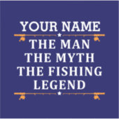 Het Man de Mmythe de Geviste Legend personaliseerd Sticker (Voorkant)