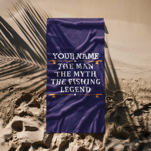 Het Man de Mmythe de Geviste Legend personaliseerd Strandlaken