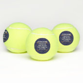 Het Man de Mmythe de Geviste Legend personaliseerd Tennisballen (Multi)