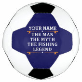 Het Man de Mmythe de Geviste Legend personaliseerd Voetbal (Voorkant)