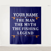 Het Man de Mmythe de Geviste Legend personaliseerd Wandkleed (Voorkant)