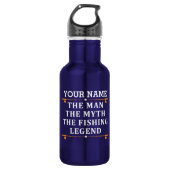 Het Man de Mmythe de Geviste Legend personaliseerd Waterfles (Voorkant)