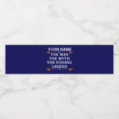 Het Man de Mmythe de Geviste Legend personaliseerd Waterfles Etiket (Enkel label)