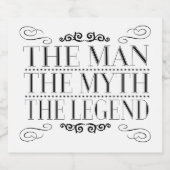 Het Man De Mmythe de Legende Bier Etiket (Enkel label)