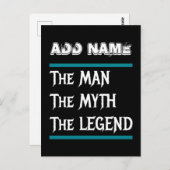 Het Man De Mmythe de Legende Briefkaart (Voorkant / Achterkant)
