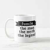 Het Man de Mmythe de Legende - oom Koffee Koffiemok (Links)