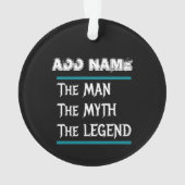 Het Man De Mmythe de Legende Ornament (achterkant)