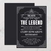 Het Man De Mmythe de Legende Pensioen Partij Kaart (Voorkant / Achterkant)