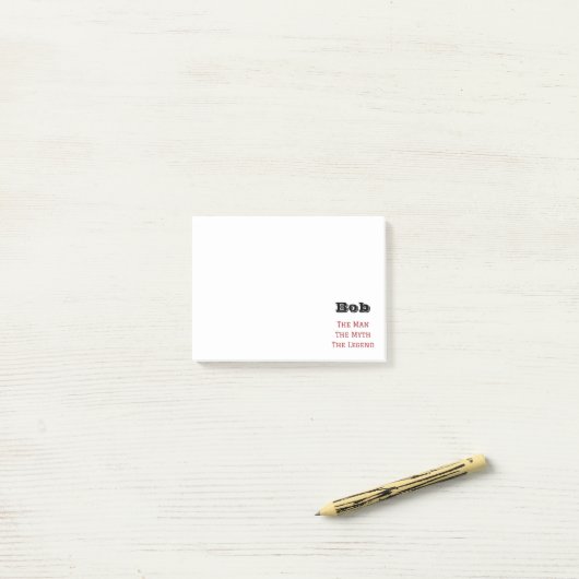 Het Man De Mmythe de Legende Post-it® Notes (Op bureau)