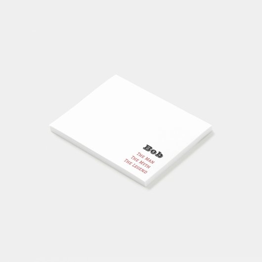 Het Man De Mmythe de Legende Post-it® Notes (Schuin)
