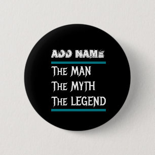 Het Man De Mmythe de Legende Ronde Button 5,7 Cm