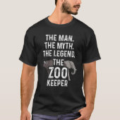 Het Man de Mmythe de Zooke van het Dierenvriend va T-shirt (Voorkant)