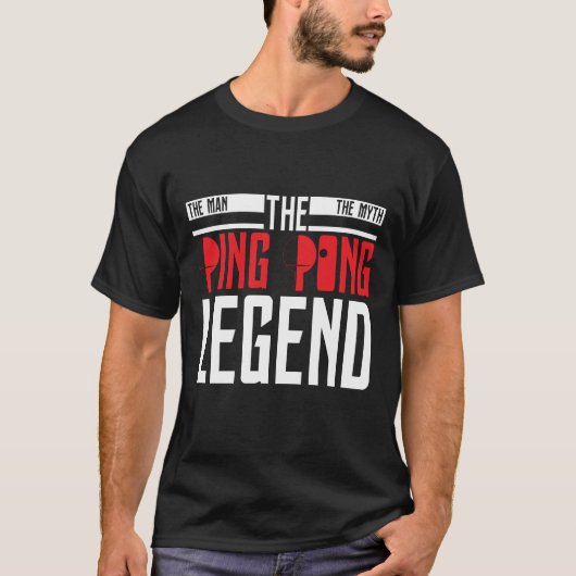 Het Man De Mmythe Ping Pong Legend T-Shirt (Voorkant)