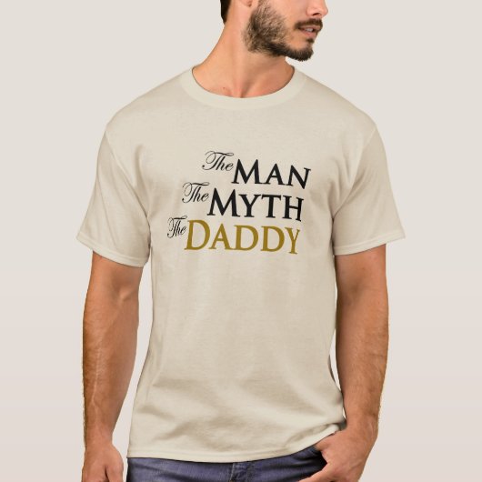 Het Man De Myth De Papa T-shirt (Voorkant)