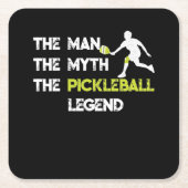 Het Man De Myth De Pickleball Legend Kartonnen Onderzetters (Voorkant)
