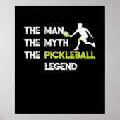 Het Man De Myth De Pickleball Legend Poster (Voorkant)