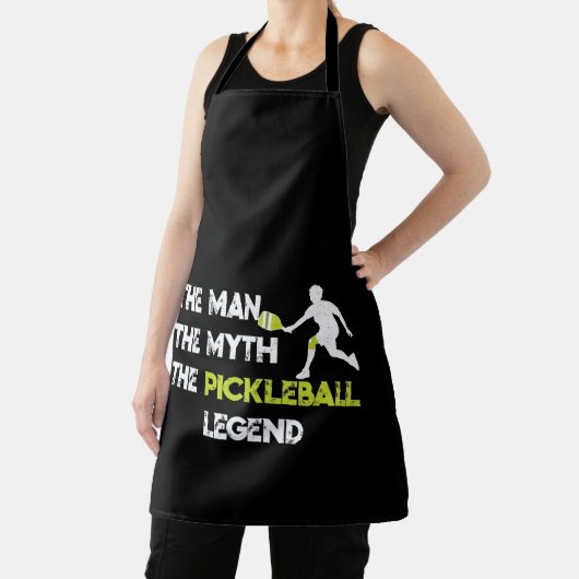 Het Man De Myth De Pickleball Legend Schort (Insitu)
