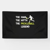 Het Man De Myth De Pickleball Legend Spandoek (Horizontaal)