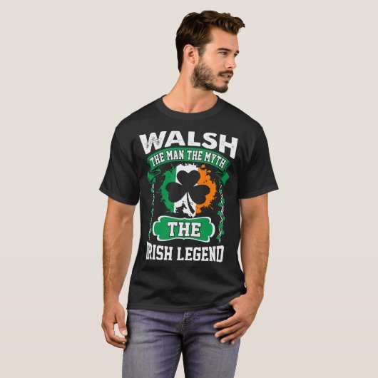 Het Man De Myth Irish Legend St Patricks T-shirt (Voorkant volledig)